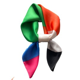 CODCOS 27.5 Inch Silk Feeling Scarf for Women Square Satin Head Scarf Hair Wrap Bandana