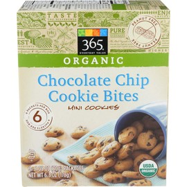 365 by Whole Foods Market, Cookie Chocolate Chip Mini Organic, 1.05 Ounce, 6 Pack