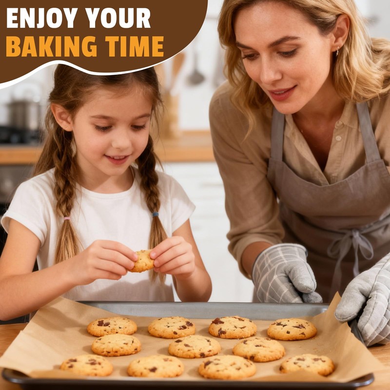 CAREGY 360Pcs Unbleached Parchment Paper Sheets, 12 x 16 Inch,Precut