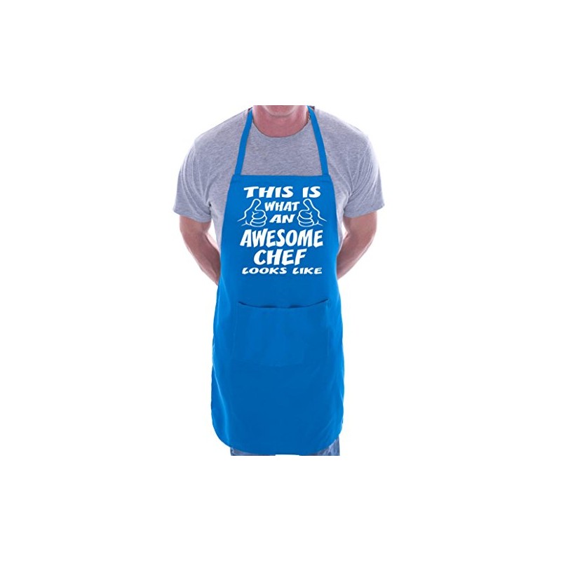 Print4U Awesome Chef Funny Fathers Day BBQ Cooking Novelty Apron