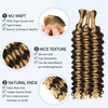 Human Braiding Hair for Boho Braids,150g 16 inch 3 Bundles