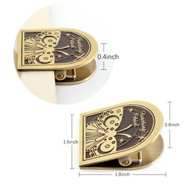 Dizdkizd Vintage Metal Clip for Journals, Planners, Notebooks, Brass Colored Book Clip Little Binder Clip for Page Holder, Book Mark - Butterfly