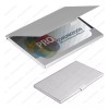 Mercader Digital Tarjetero Metálico Porta 10 Tarjetas De Aluminio Plateado