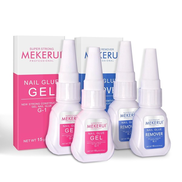 (2 Sets) New Upgrade Super Strong Nail Glue Gel and