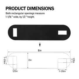 Cawla 17106 Gas Shut Off Wrench for Quickly shut off gas in an emergency,Main Gas Shut Off Tool(2 Pcs Gas Valve Shut Off Wrench)