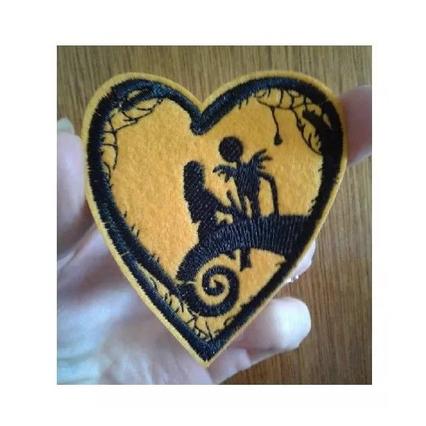 Unbranded Jack and Sally - Nightmare Before Christmas - Embroidered
