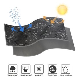 TOHONFOO Cubierta para parrilla Weber Traveler Grill color negro, resistente al agua, tela Oxford 600D, cubierta de almacenamiento portátil