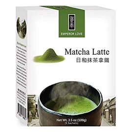 Emperor Love Latte Powder, 3.5 Ounce (Matcha, 3 Packs)