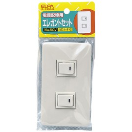 Elpa B-1955H Elegant Switch Switch x 2 Outlet Wiring DIY 300V 15A