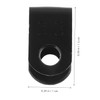 Ciieeo 1000pcs Cord Fasteners Clips for Wire Management Plastic Cable