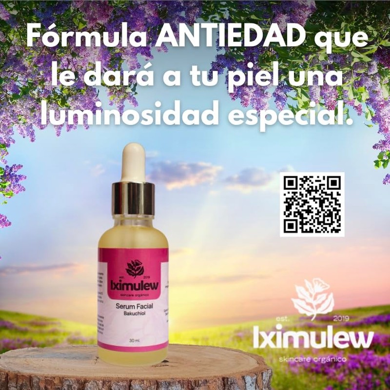 Serum Facial Bakuchiol Iximulew para Alisamiento de la Piel y