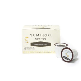 Hokkaido Sumiyaki Blend Coffee K-Cups - Smooth & Balanced, Single Serve Pods, Compatible with Keurig Brewers, 12 Count
