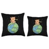 Funny Mine Earth Cat Kitten Globe World Dominion Feline Throw