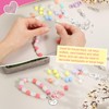 sourcing map Wristlet Keychain, Acrylic Beaded Key Ring Car Keychain