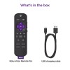 Roku Voice Remote Pro Rechargeable Remote with TV Controls for