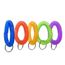 Aspire Bracelet Wrist Coil Stretchy Key Holder Color Included, Set of 50