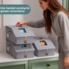 FHSQX Hat Organizer for Baseball Caps Stackable Storage Bins With