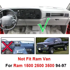 XUKEY For 1994-97 Dodge Ram 1500 2500 3500 Dash Board Panel Pad Cover Replacement