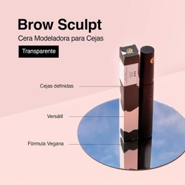EVIE Brow Sculpt: Cera modeladora para ceja Gel para Cejas Ideal Para Resaltar tu Maquillaje Cera para Cejas Transparente y Versátil Con Extraco de Manzana y Trebol Rojo Formula Vegana