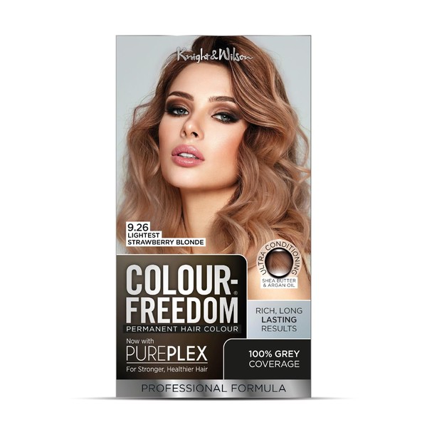 Colour Freedom Lightest Strawberry Blonde Permanent Hair Colour. Formulated with