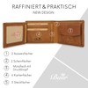 Baur Men's Genuine Leather Wallet with RFID Protection, Landscape Format,