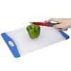 KitchenCraft Colourworks CWBOARD350BLU Polyethylene Reversible Cutting Board, Blue, 36.5 x