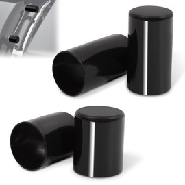 WOWTK Rear 4-Point Docking Hardware Cover Magnet Caps Kit Compatible for Harley Davidson Touring 2009-UP,for Road Glide Road King Street Glide Electra Glide,Vivid Black/Pack of 4(2 Long, 2 Short)