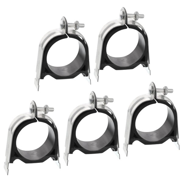 uxcell Rubber Cushion Strut Clamp 5Pcs 3" Cushioned Clamp Strut