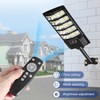 4-Pack Solar Street Lights, 30000lm Outdoor Flood Light with Dual