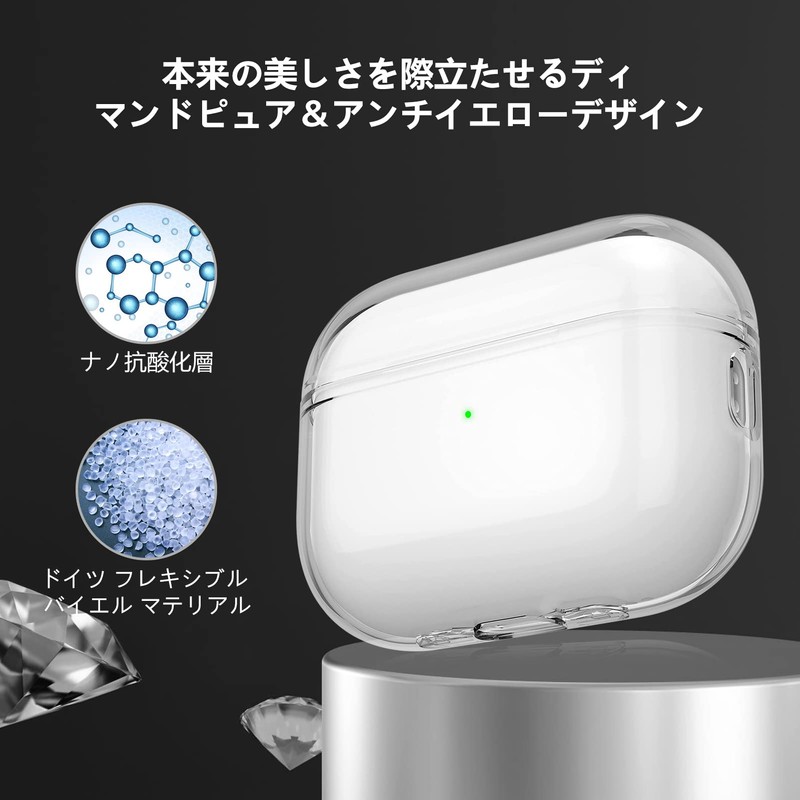 Airpods Pro 2 Case, Aircawin Clear Soft TPU Clear Case