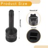 X AUTOHAUX 1 Pc 6 Point Universal Impact Socket for