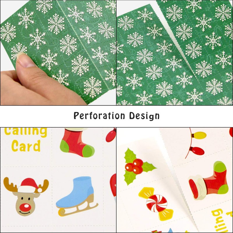 FANCY LAND Christmas Bingo Game for Kids 24 Players Holiday