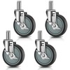 Besitu 4 inches Casters for Wire Shelving Racks, Heavy Duty