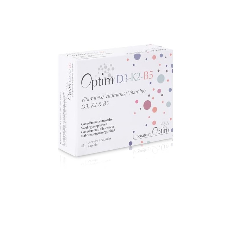Optim D3-K2-B5 Vitamins, 45 Capsules - Vitamins D3, K2 and