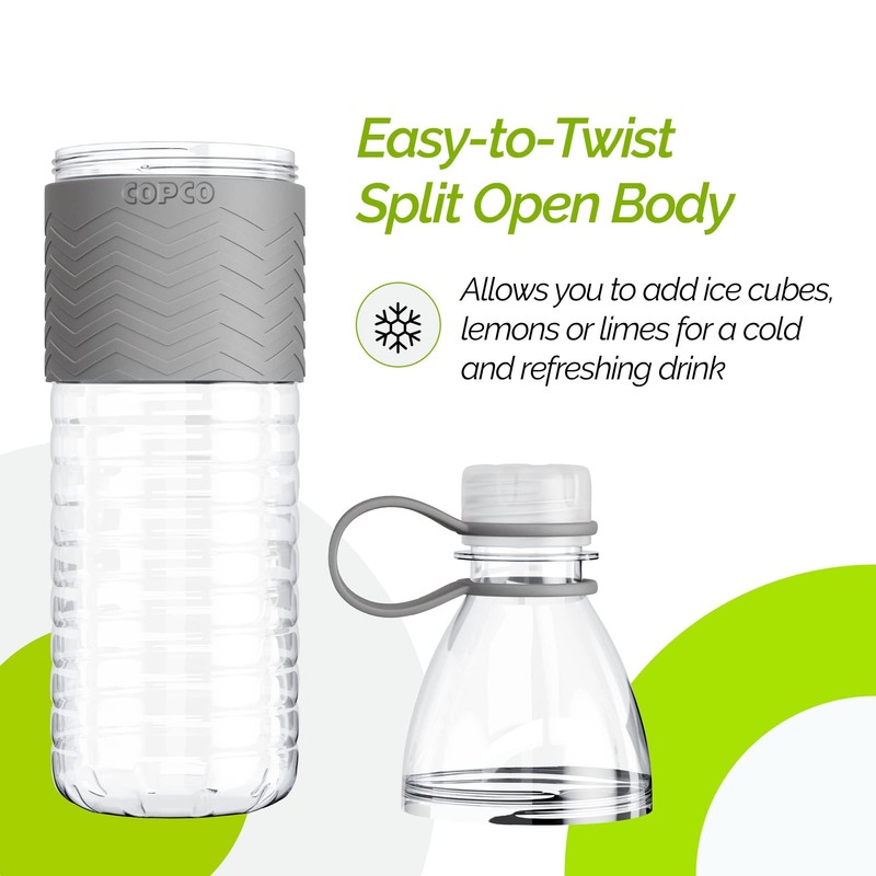 Copco Hydra 20 oz Tritan Water Bottle with Spill Resistant