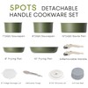 Caannasweis Detachable Nonstick Cookware Set - Stackable Induction Pots and