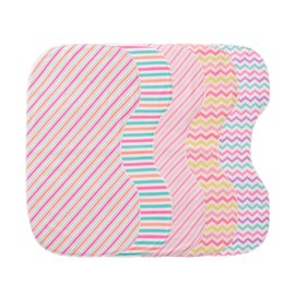 sleepyturtle Baby Burp Cloths,Towel, 5-Pack,Baby Boys and Girls,Unisex,Absorbent,Breathable,Milk Spit Up Rags (Pink)