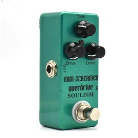 SoulDiM Mini Screamer Pedal de efecto de guitarra Overdrive Effect Guitarra Pedal Bypass (Mini-Screamer Overdrive)