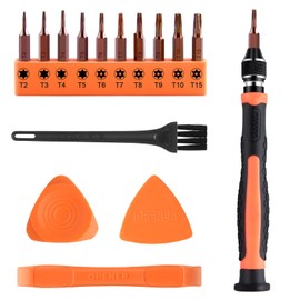 ASTARON 10 in 1 Torx Bit Set Torx Screwdriver Set, Interchangeable Magnetic Torx Bit T2 T3 T4 T5 T6 T7 T8 T9 T10 T15 with Opening Tool, Torx Security Screwdriver Set for Telephone/Computer