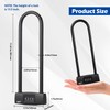 Lawnize Bike Lock u Lock Combination,Resettable Code,Long Shackle,Heavy Duty Padlock