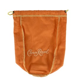 Orange Crown Royal Bag w/Drawstring - Perfect for Storage Gift Bags Shiftboot Carrying Dice or Games Felt Fabric for Sewing - from Crown Peach Bottles