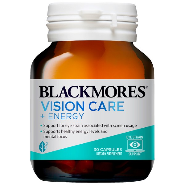 Blackmores Vision Care + Energy Capsules 30