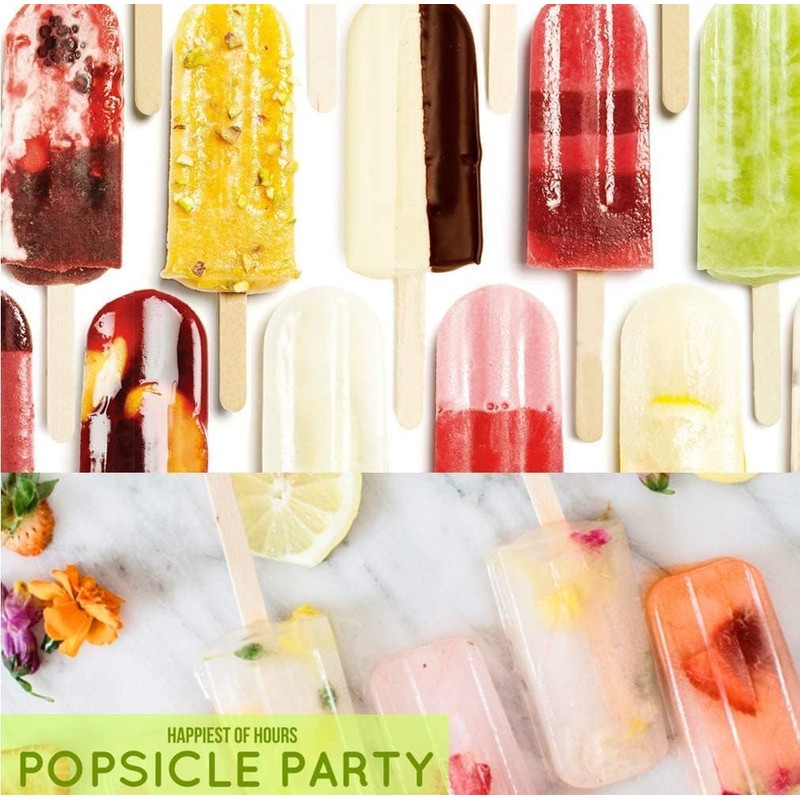Miaowoof 200PCS Popsicle Bags Sealable, Ice Pop Bags For Ice