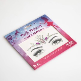 Moon Glitter Face Jewellery - Festival Gemstones for Face Body Crystal Makeup Eye Glitter Stickers Temporary Tattoo Jewels (Princess)