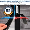 2 Car Garage Door Screen Magnetic Self-Closure- Retractable Fiberglass Mesh
