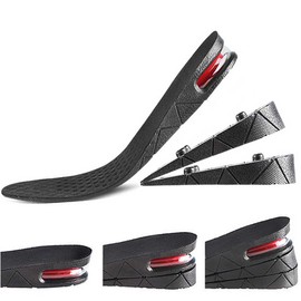 Men Women Insoles 3 Layer Unisex Invisible Height Increase Insoles Heel Lift Taller Shoe Inserts