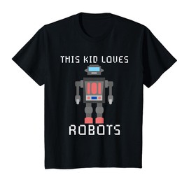I love Robot Gift All Ages Robotic Kids Girls Boys Robot T-Shirt