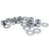 M5 Nuts & Washers Set - 10 Steel Nuts &