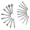 20Pcs High Speed Steel Rotary File DIY Grinding Head Set