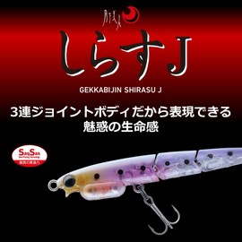 Daiwa 07421106 Tsukishita Bijin Shirasu J Saxus Treble #14 55SS Red Glow 2.2 inches (55 mm)